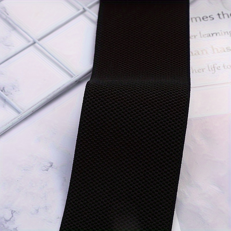 Metal Buckle Elastic Waistband Wide Belt for Women